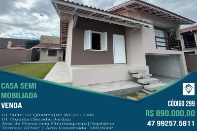 Venda - Casa (Alvenaria) - Mato Preto - São Bento do Sul/SC - Cod. 299