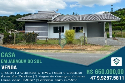 Venda - Casa (Padrão) - Santa Luzia - Jaraguá do Sul/SC - Cod. 038