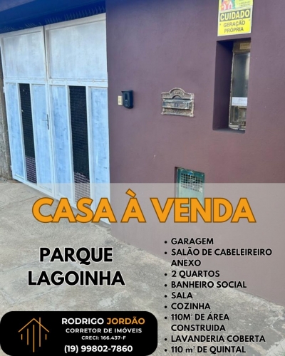 Venda - Casa (Padrão) - Parque Lagoinha - Santa Rita do Passa Quatro/SP - Cod. IMOB4621