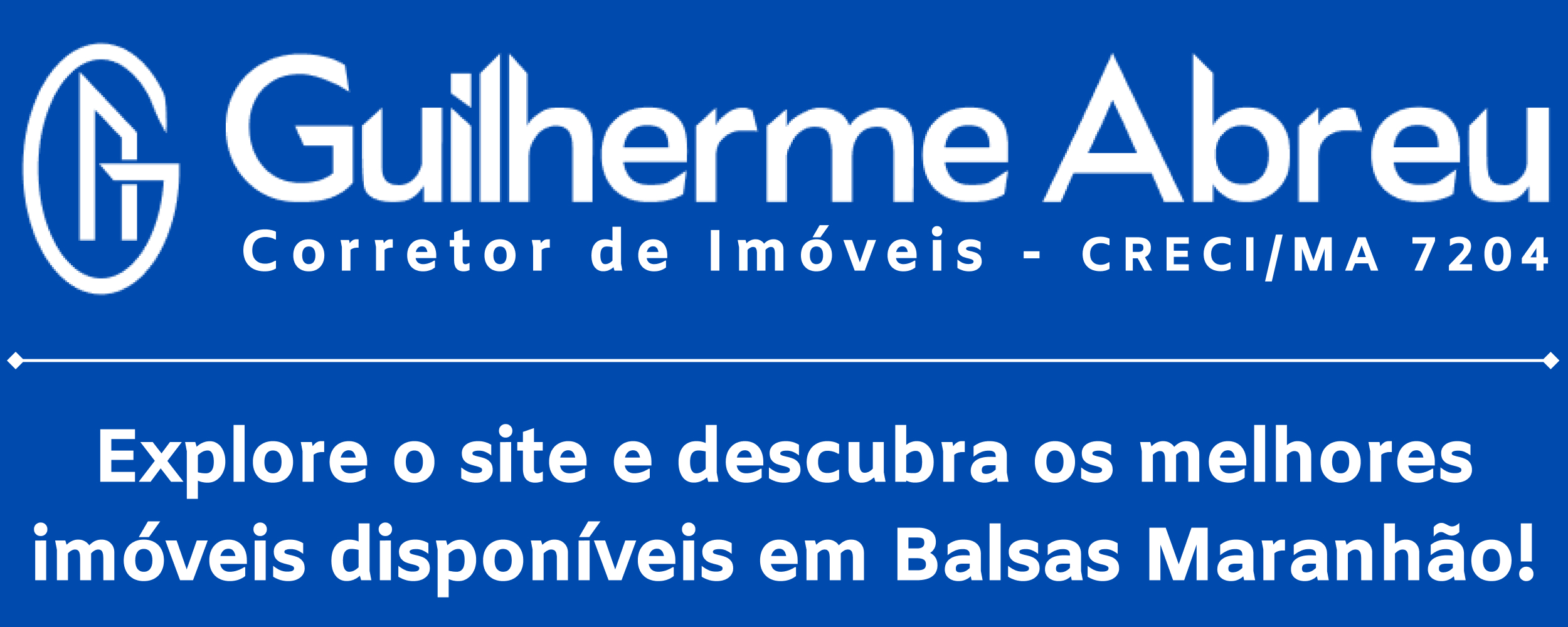 Guilherme Abreu - Corretor de Imóveis em Balsas, Maranhão.